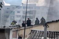 Double Attack With Russian Guided Bombs In The Center Of Kharkiv