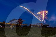 Night Airshow At EAA AirVenture 2025