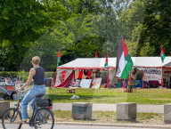 Pro-Palestinian Protest Camp Near Reichstag And Federal Chancellery In Berlin