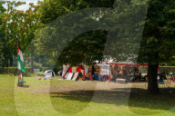 Pro-Palestinian Protest Camp Near Reichstag And Federal Chancellery In Berlin