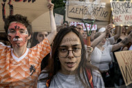 Ukrainians Protest Against A Newly Passed Law, Which Curbs Independence Of Anti-corruption Institutions
