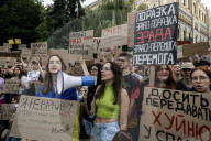 Ukrainians Protest Against A Newly Passed Law, Which Curbs Independence Of Anti-corruption Institutions