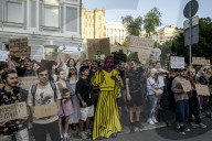 Ukrainians Protest Against A Newly Passed Law, Which Curbs Independence Of Anti-corruption Institutions