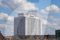 Charite Main Ward Tower Seen From Futurium Roof In Berlin
