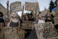 Ukrainians Take Part In The Third Consecutive Day Of Protests Near The Presidential Office