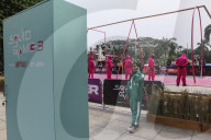 Promotional Event Of The Popular Netflix's South Korean TV Series "Squid Game" In Indonesia