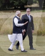Prime Minister Keir Starmer meets Narendra Modi at Chequers