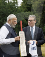 Prime Minister Keir Starmer meets Narendra Modi at Chequers