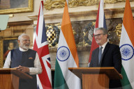 Prime Minister Keir Starmer meets Narendra Modi at Chequers
