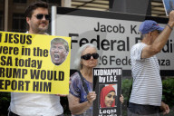 Protesters Hold Anti-ICE Vigil For Detained Immigrants In New  York City