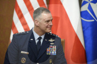 Polish Prime Minister Donald Tusk Meets Lieutenant General Alexus Grynkewich.