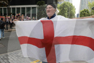 Migrant Protests at Britannia Hotel in London, UK.
