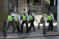 Migrant Protests at Britannia Hotel in London, UK.