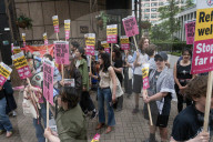 Migrant Protests at Britannia Hotel in London, UK.