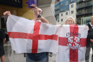 Migrant Protests at Britannia Hotel in London, UK.