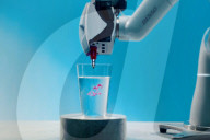 Robot draws art in drinks