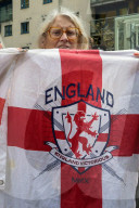 Migrant Protests at Britannia Hotel in London, UK.