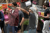 Migrant Protests at Britannia Hotel in London, UK.