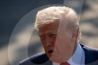 President Trump Departs White House for Scotland Trip Amid Press Gaggle