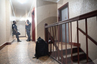 NYPD Crime Scene Unit Executes Search Warrant And Collects Evidence At A Fourth Floor Apartment At 1460 College Avenue Following Arrest Of Stephanie Castillo Who Allegedly Murdered Two Infant Babies Within The Confines Of The 44 Precinct