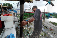 Daily Life In Laguna Lake In Philippines
