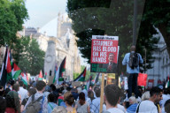 Pro-Palestine Demonstrators Demand An End To The Starvation Of Gazans In A Rally At Whitehall, London