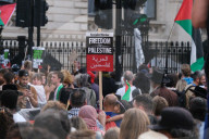 Pro-Palestine Demonstrators Demand An End To The Starvation Of Gazans In A Rally At Whitehall, London