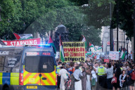 Pro-Palestine Demonstrators Demand An End To The Starvation Of Gazans In A Rally At Whitehall, London