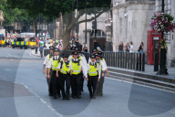 Pro-Palestine Demonstrators Demand An End To The Starvation Of Gazans In A Rally At Whitehall, London