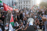 Pro-Palestine Demonstrators Demand An End To The Starvation Of Gazans In A Rally At Whitehall, London