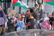 Pro-Palestine Demonstrators Demand An End To The Starvation Of Gazans In A Rally At Whitehall, London