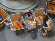 Travelers Waiting On Platform At Berlin Central Station