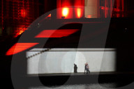Bundestag Illuminated In Red Summer Multimedia Show In Berlin's Parliamentary District
