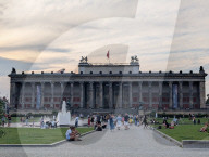  Visitors At Altes Museum On Museum Island Berlin