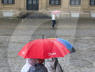 Heavy Rain In The Bavarian City Of Wuerzburg