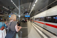ICE Long-Distance Train At Berlin Hauptbahnhof