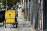 Deutsche Post Courier On Delivery Bicycle