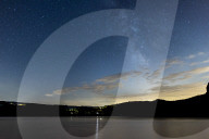 The Milky Way Over The Sau Reservoir