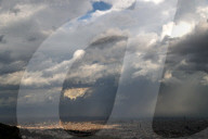 Strong storm over the Barcelona coast