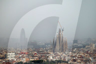 Strong storm over the Barcelona coast