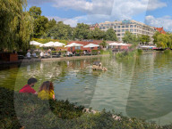 Summer Afternoon At Engelbecken In Berlin-Mitte