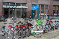 Bicycles And U-Bahn Access At Berlin Friedrichstrasse Station