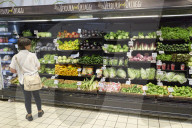 Summer Shopping Scene In A Supermarket
