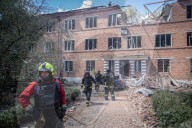 Russian Guided Bomb Attack On A Medical Center In Kharkiv