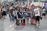 Oasis Fans at Wembley Stadium, London, UK