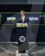 Reform Press Conference in London, UK.