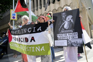 Protest In Madrid Demanding The Opening Of The Rafah Crossing