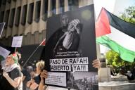 Protest In Madrid Demanding The Opening Of The Rafah Crossing