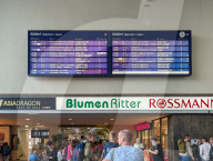 Departure Hall Inside Wuerzburg Main Station