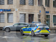 German Police Car On Patrol